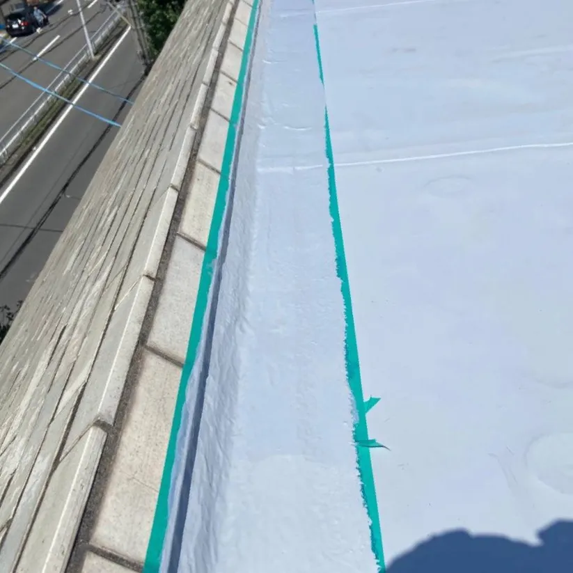 屋上防水工事 / 33.遮熱トップコート塗布後