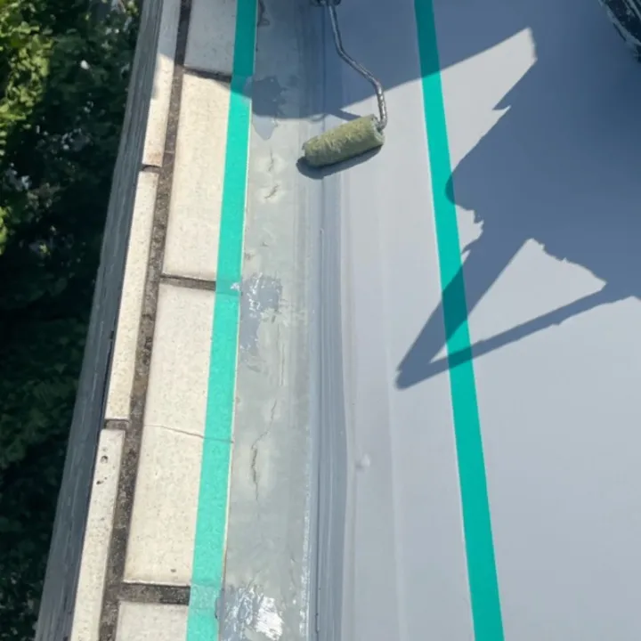 屋上防水工事 / 23.層間プライマー塗布