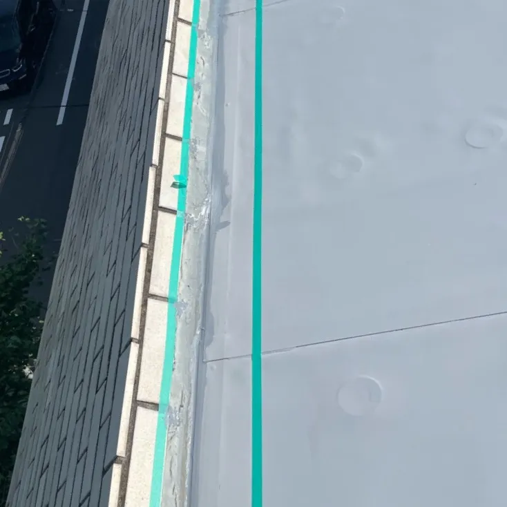 屋上防水工事 / 22.タイル面取り合い