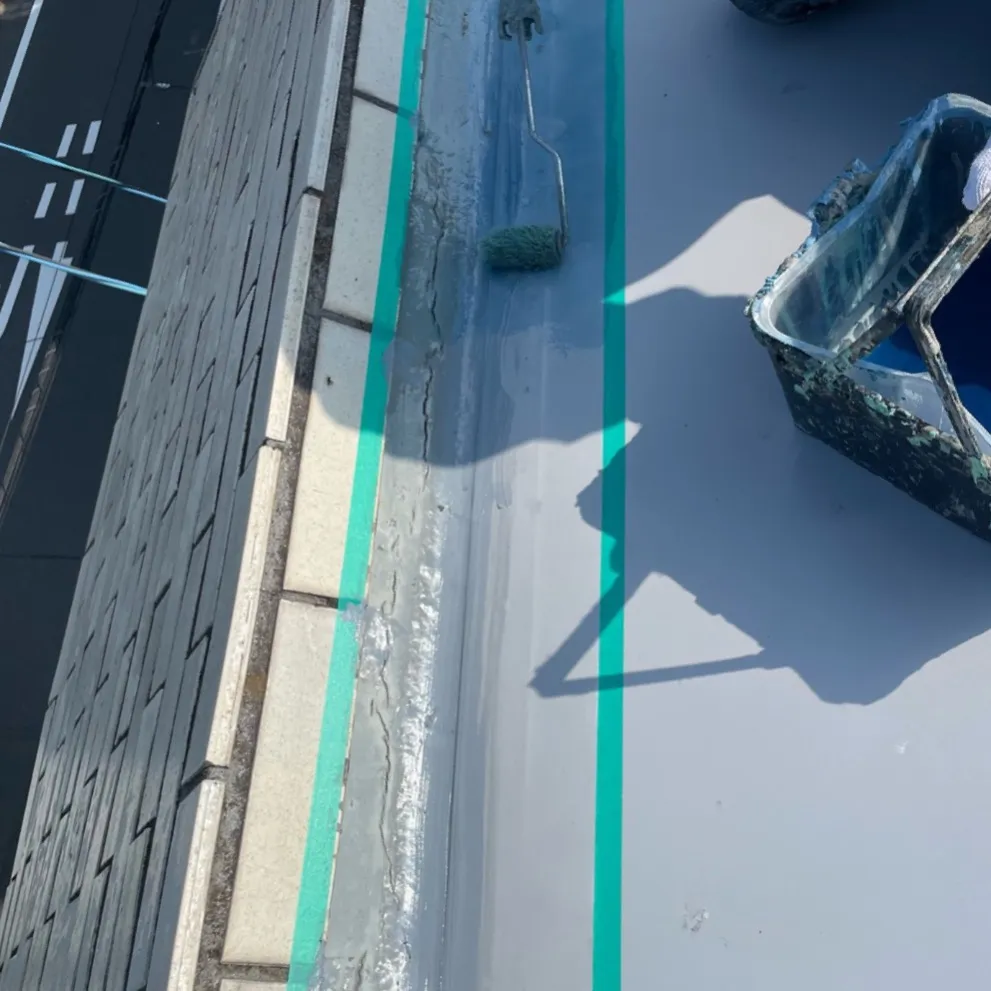 屋上防水工事 / 25.ウレタンプライマー塗布