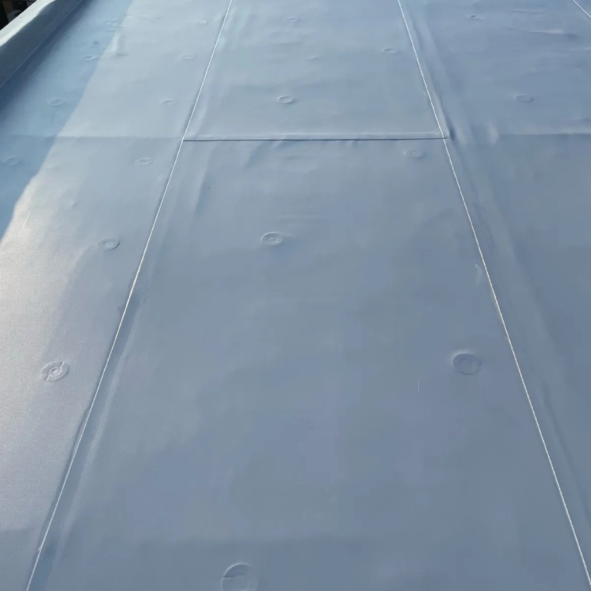 屋上防水工事 / 20.平部ディスク融着後