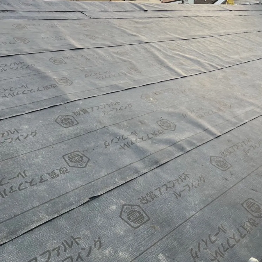 屋根葺き替え工事 / 5.防水シート敷設