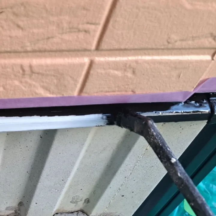 水切り塗装工事 / 中塗り