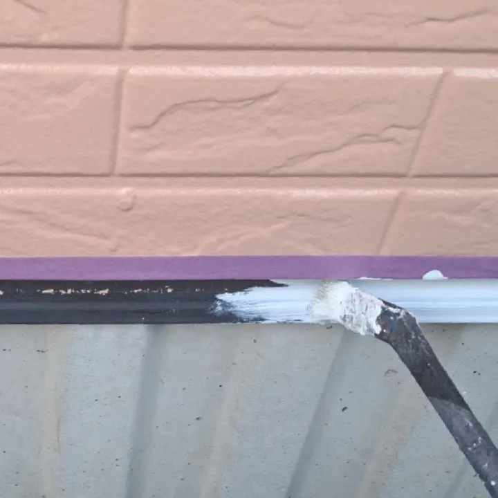 水切り塗装工事 / 下塗り