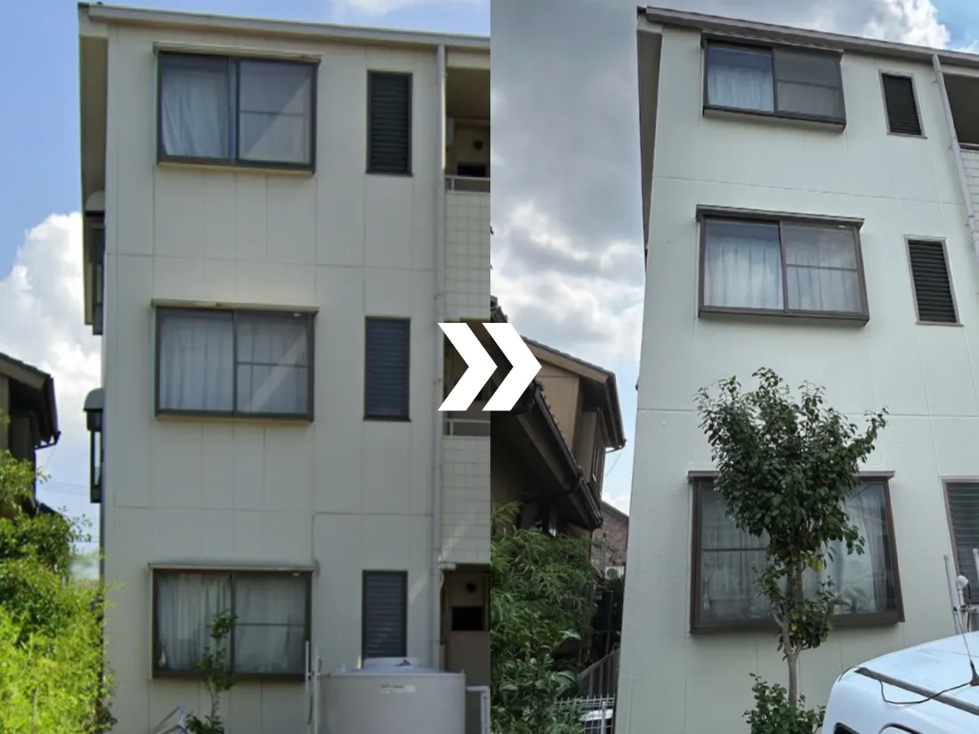 名古屋中川区 / 北西・北東外壁改修工事