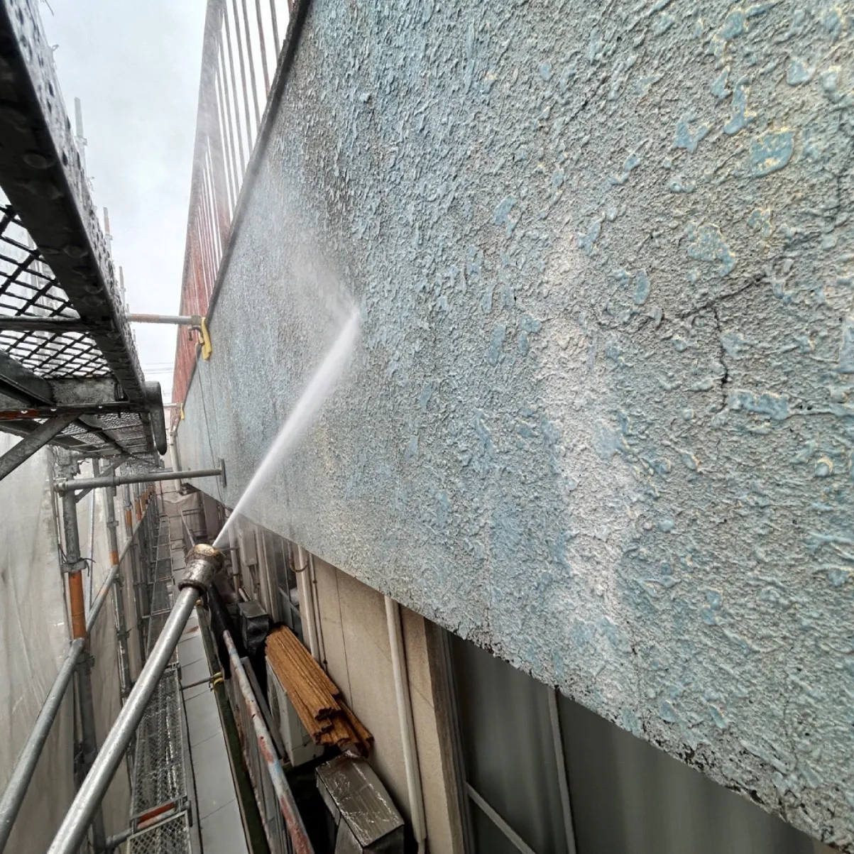 名古屋市内の現場の施工レポート│外壁改修工事