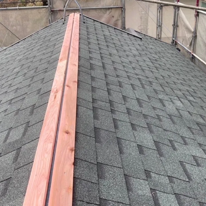 屋根カバー工事 / 7.棟下地取付